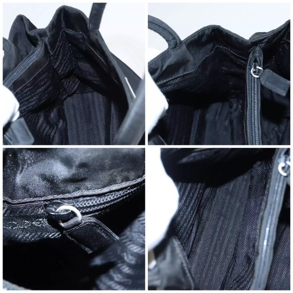 PRADA Hand Bag Nylon Black Auth - Picture 15 of 16